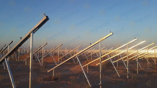 Système de montage solaire en aluminium de conception de produits PV bon marché pour montage au sol